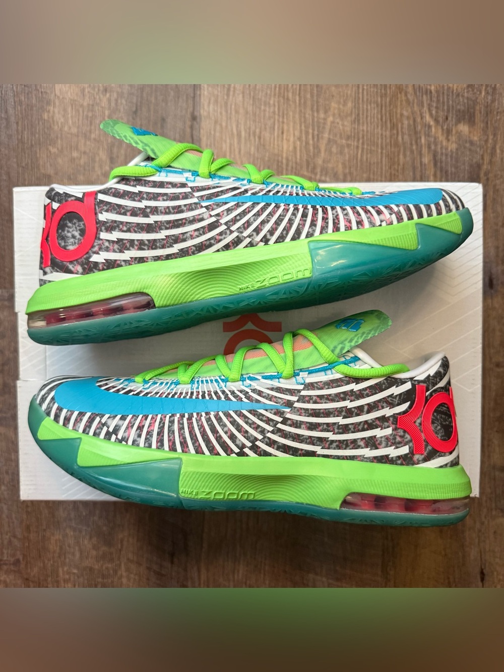 Nike Zoom KD 6 VI D.C. DC Preheat Multicolor Durant